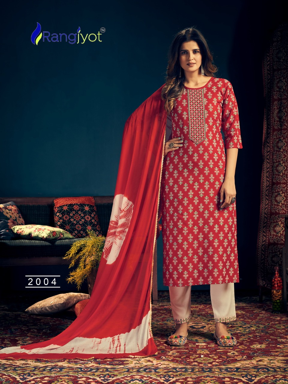 Rangjyot Rangmaya Vol  2 Rayon Fancy Ethnic Wear Readymade Lkurti Bottom With Duptta Catalog