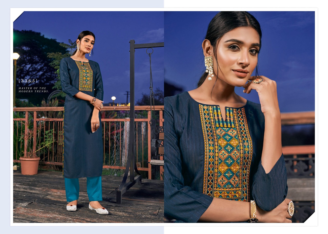 Rangoon Colours Fancy Silk Festive Wear Kurtis Catalog