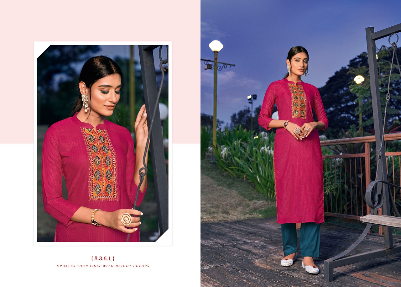Rangoon Colours Fancy Silk Festive Wear Kurtis Catalog