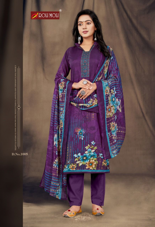 Roli Moli Maalika Vol 8 Exclusive Wear Designer Dress Materials Catalog