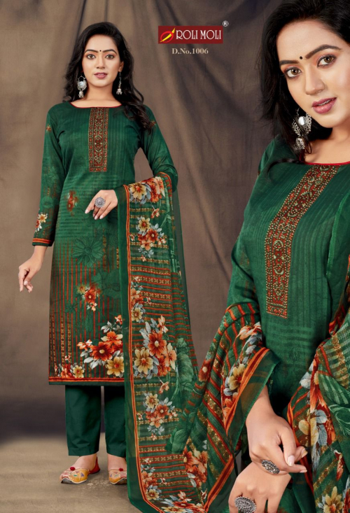 Roli Moli Maalika Vol 8 Exclusive Wear Designer Dress Materials Catalog