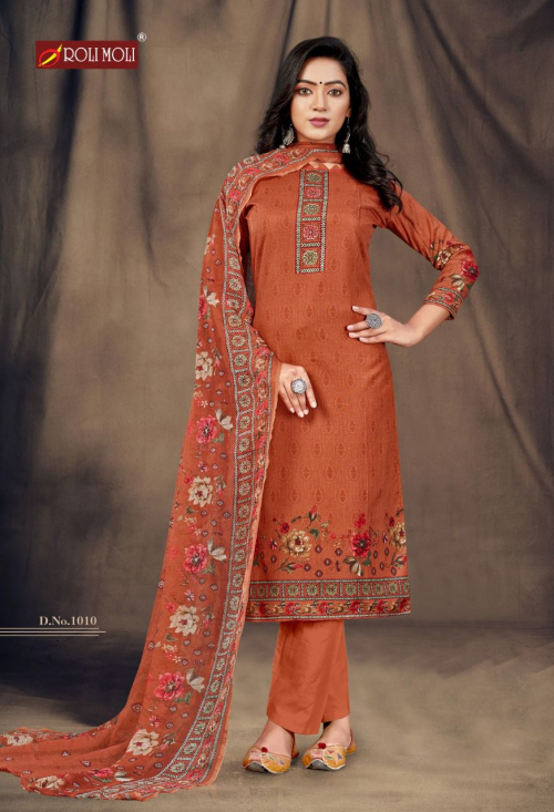 Roli Moli Maalika Vol 8 Exclusive Wear Designer Dress Materials Catalog