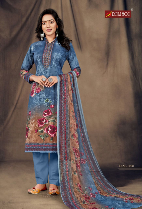 Roli Moli Maalika Vol 8 Exclusive Wear Designer Dress Materials Catalog