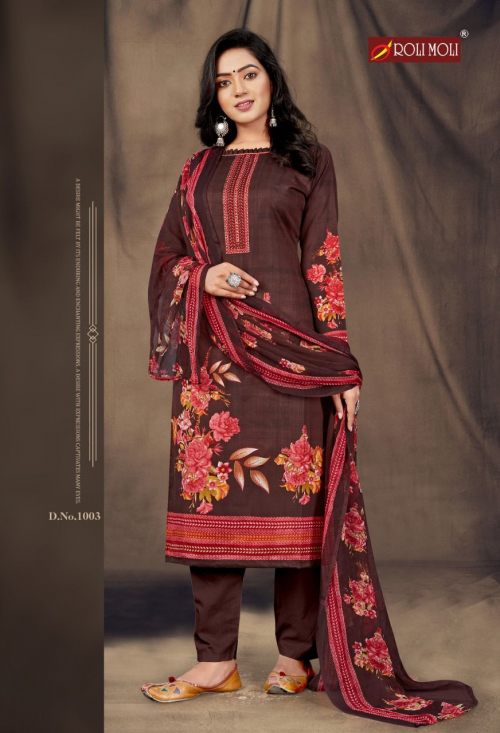 Roli Moli Maalika Vol 8 Exclusive Wear Designer Dress Materials Catalog