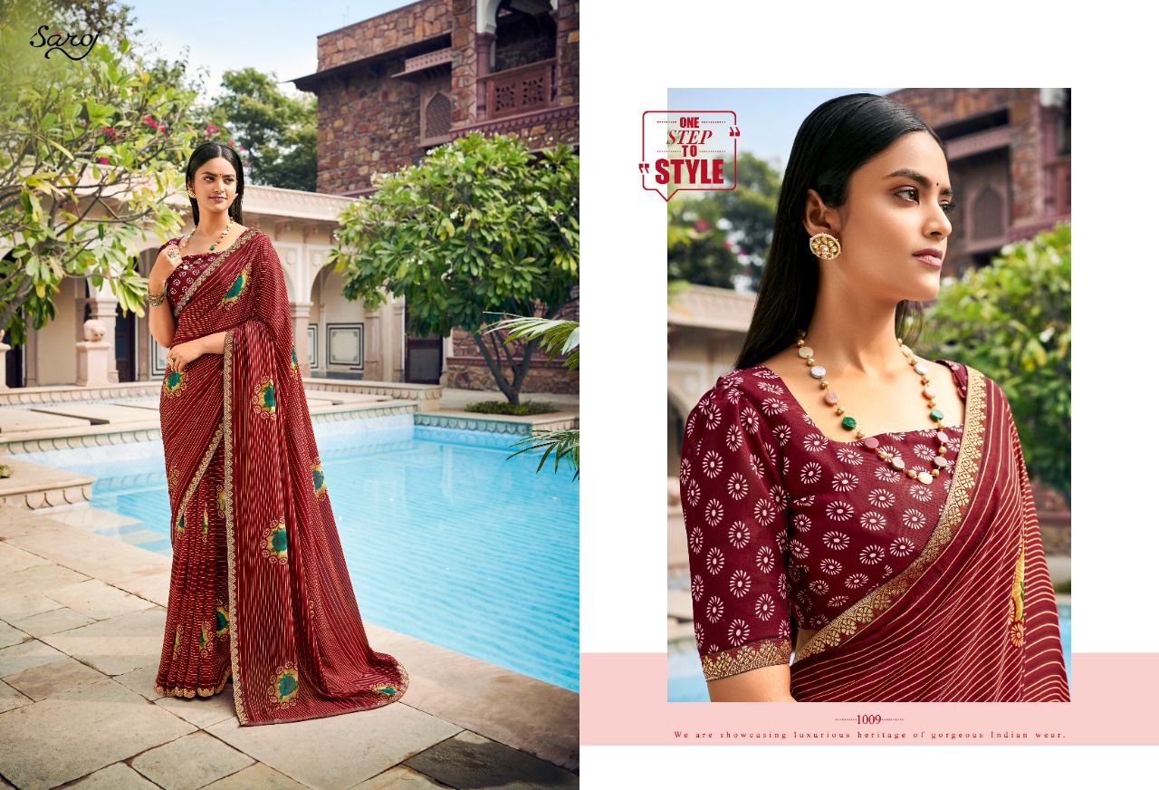 Saroj Jharna Casual Wear Renail Saree  Buy Wholesale Sarees Online Cash On Delivery