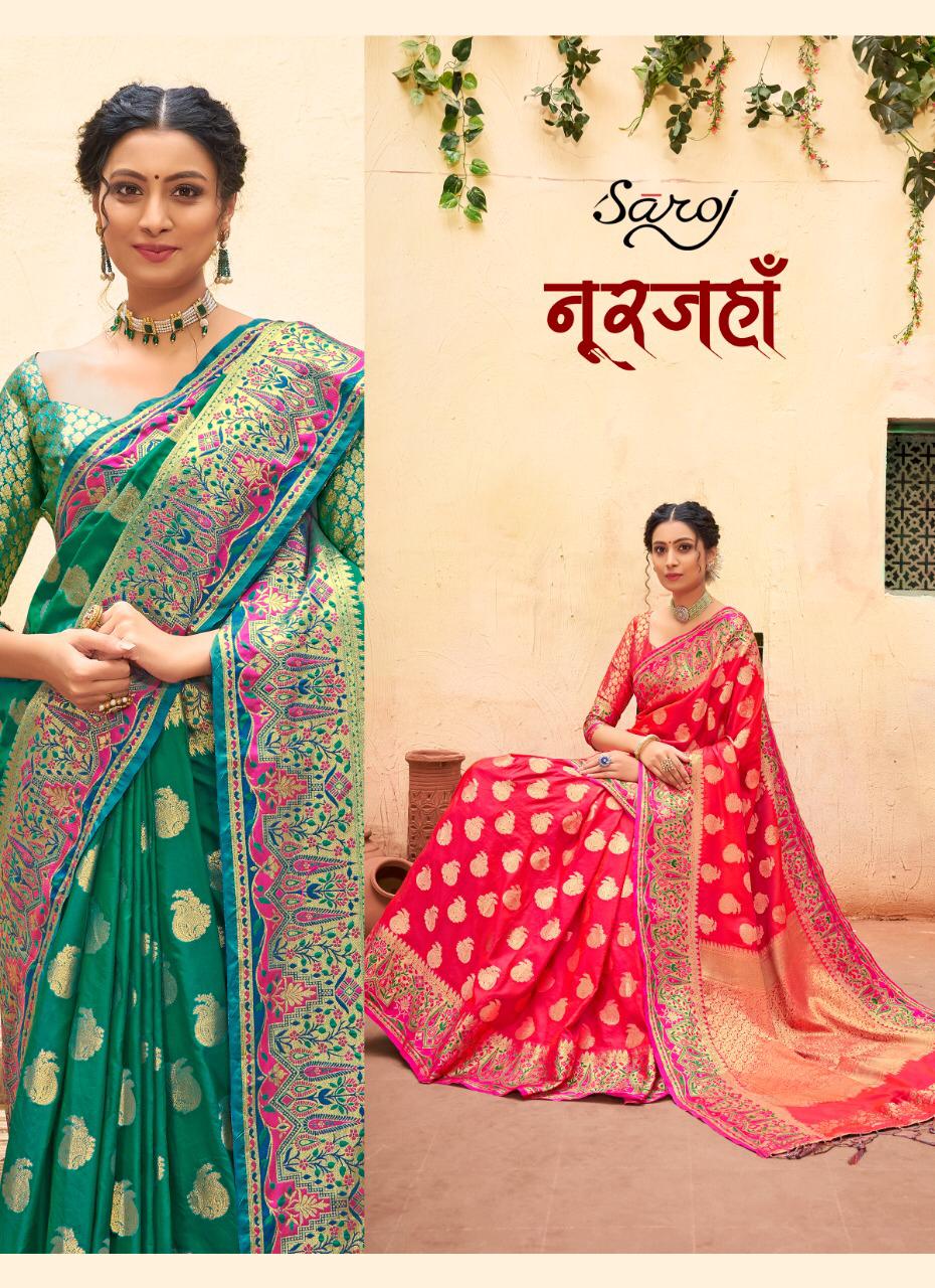 Saroj Noorjaha Festive Wear Silk Saree Catalog