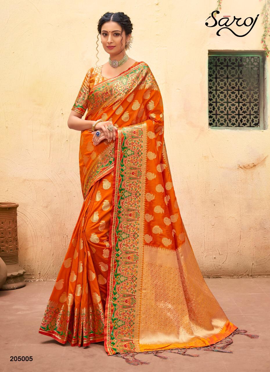 Saroj Noorjaha Festive Wear Silk Saree Catalog
