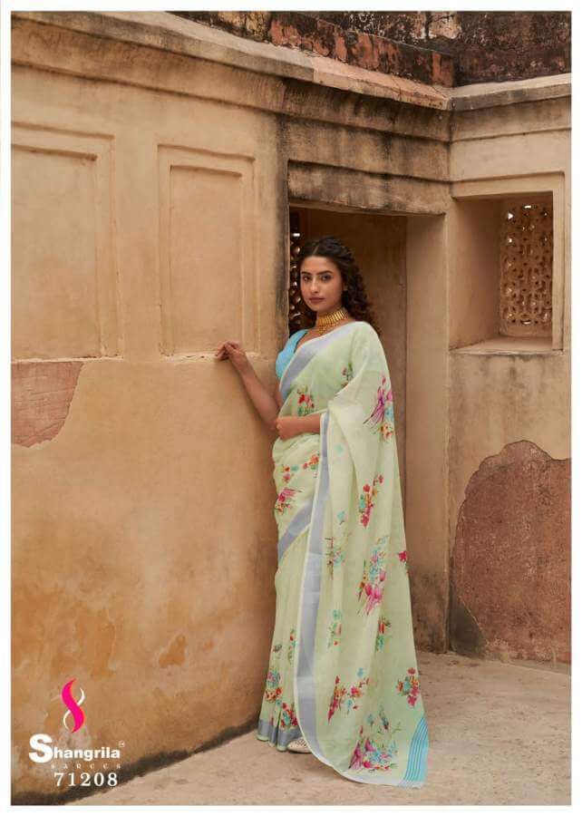 Shangrila Raaga Linen  Vol 7 Fancy Wear Linen Saree Catalog