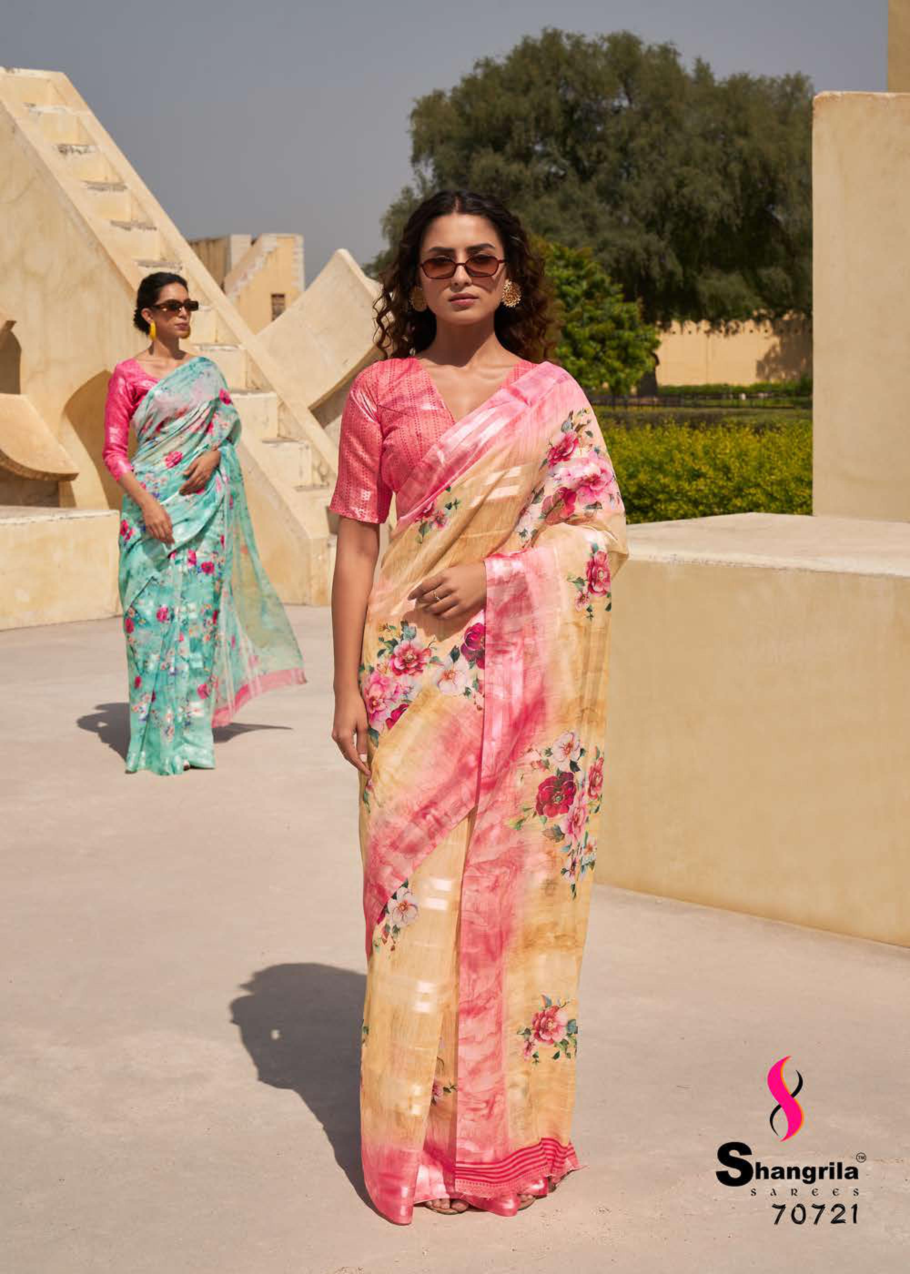 Shangrila Santorini Vol  3 Designer Linen Digital Printed Saree Catalog