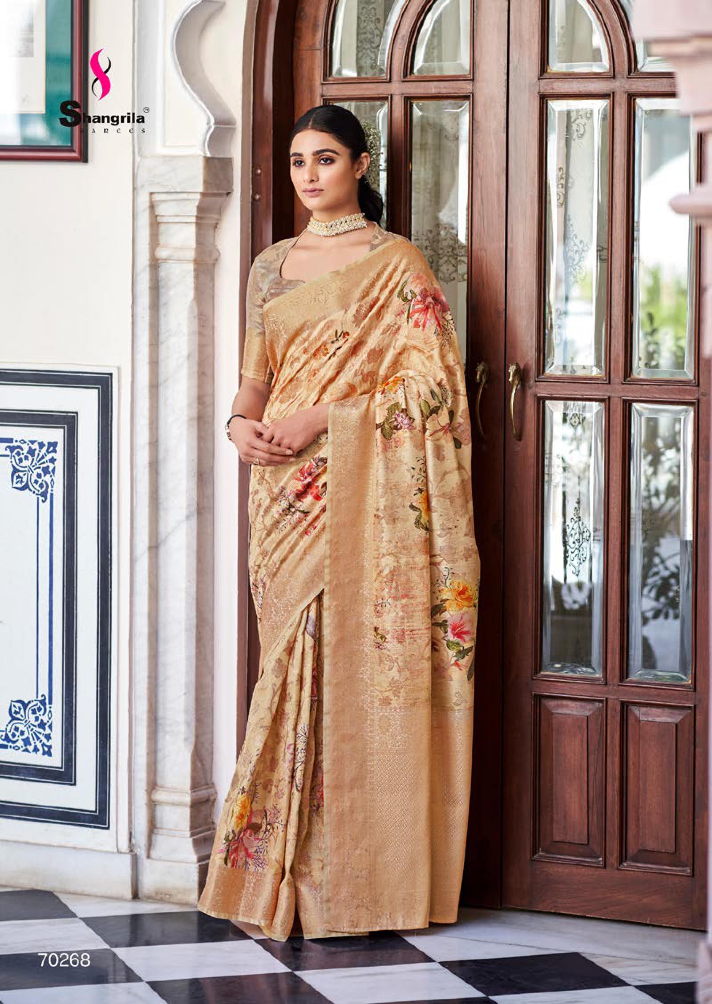 Shangrila Shimona Viscouse Digital Vol 2 Fancy Wedding Wear Saree  Catalog