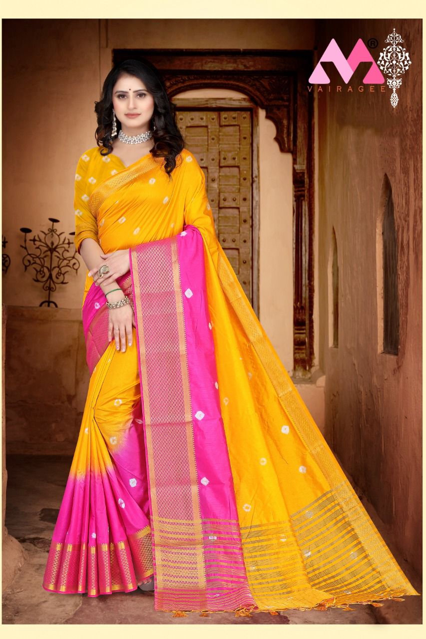 Vivera Sravya  Vol 2 Festive Wear Vallabhi Silk Saree Catalog