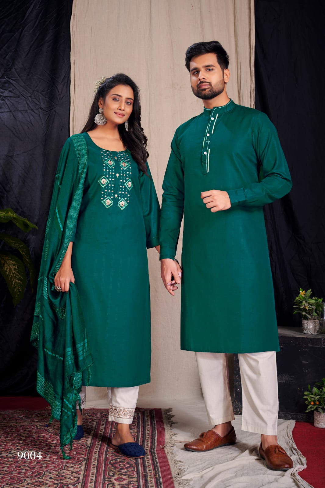Sukanya Fashion  Royal Couple Vol  9 Fancy Wear Designer Couple Readymade Kurta Kurti Catalog