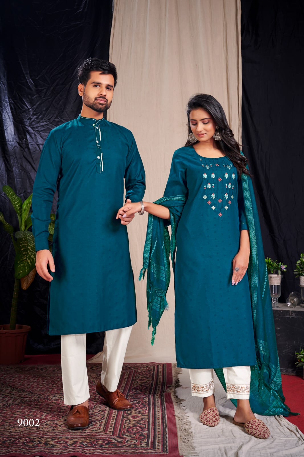 Sukanya Fashion  Royal Couple Vol  9 Fancy Wear Designer Couple Readymade Kurta Kurti Catalog