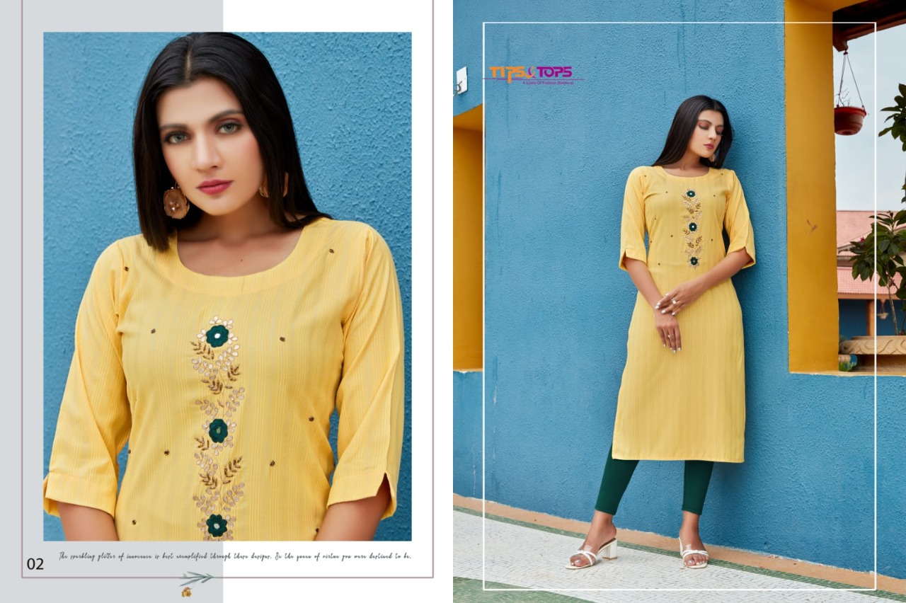 Tips & Tops Vastra  Vol 2 Designer Festive Wear Kurti Catalog