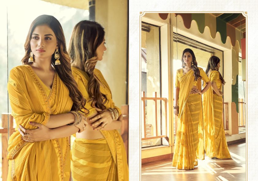 Ynf Aasras Casual Wear Viscos Lining Saree Catalog