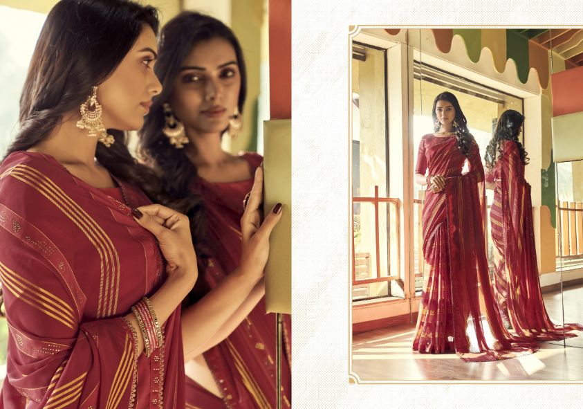 Ynf Aasras Casual Wear Viscos Lining Saree Catalog