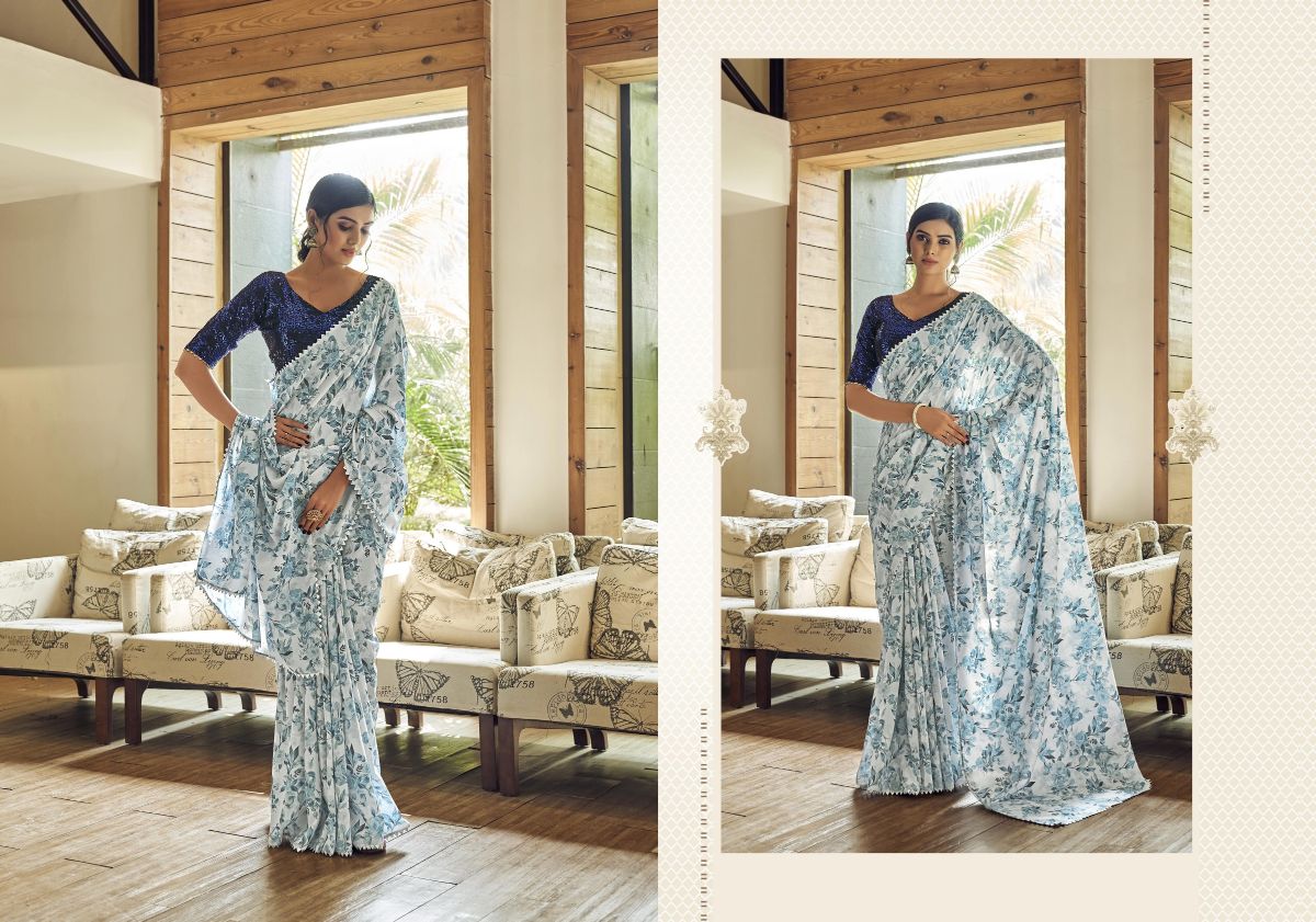Ynf Muslin Sequence Casual Wear Silk Saree Catalog