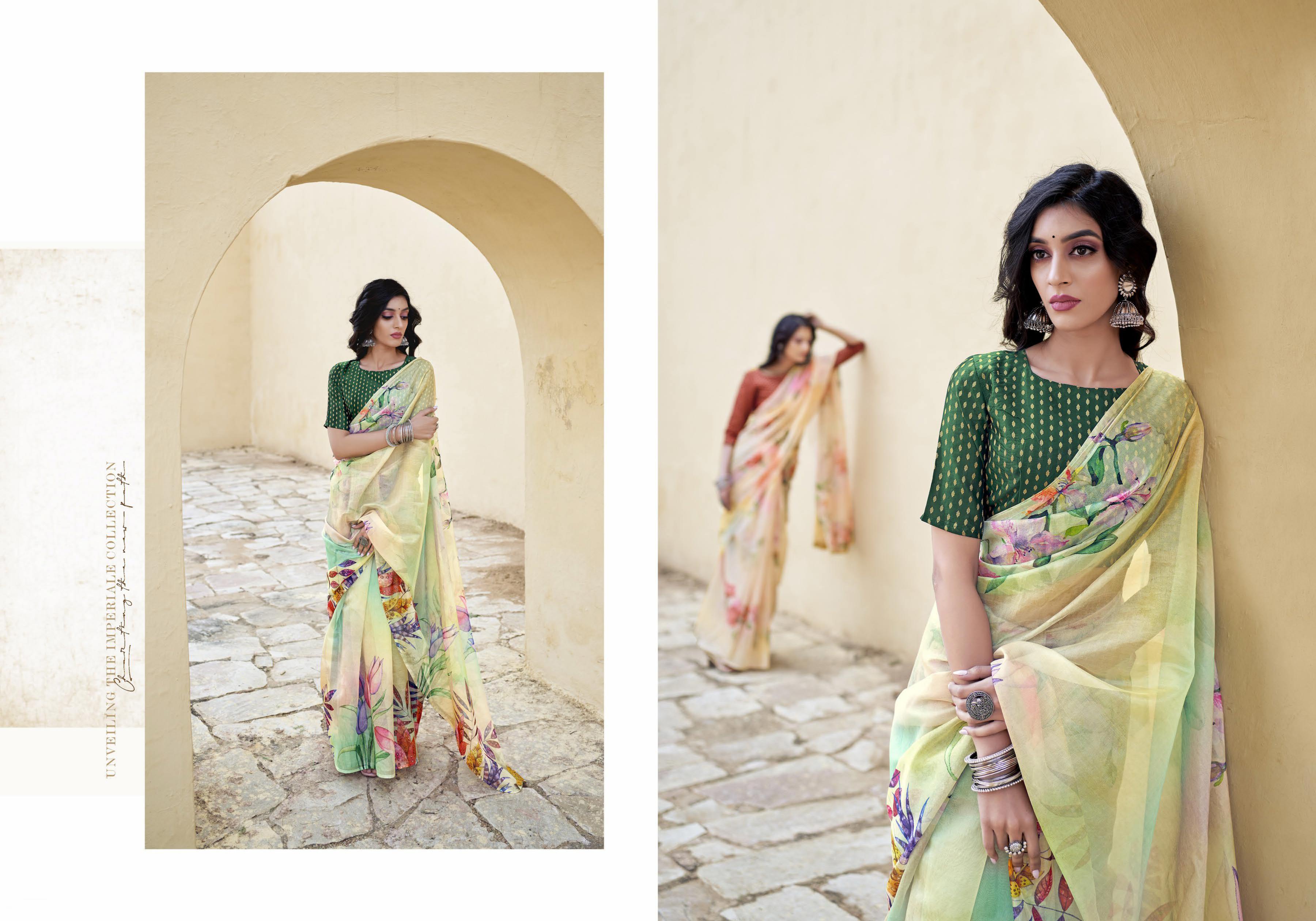 Ynf Taatini Fancy Wear Organza Saree Catalog