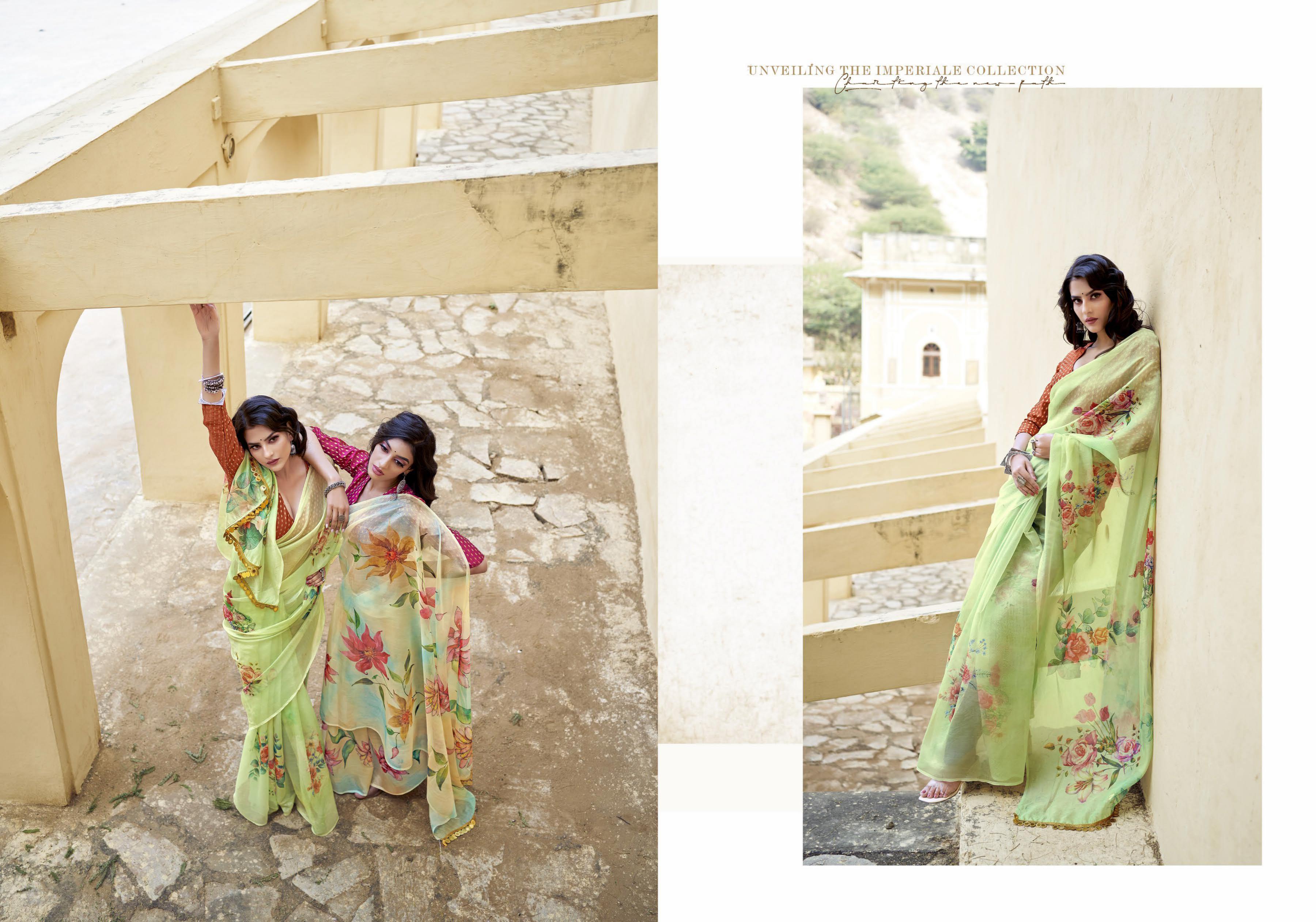 Ynf Taatini Fancy Wear Organza Saree Catalog