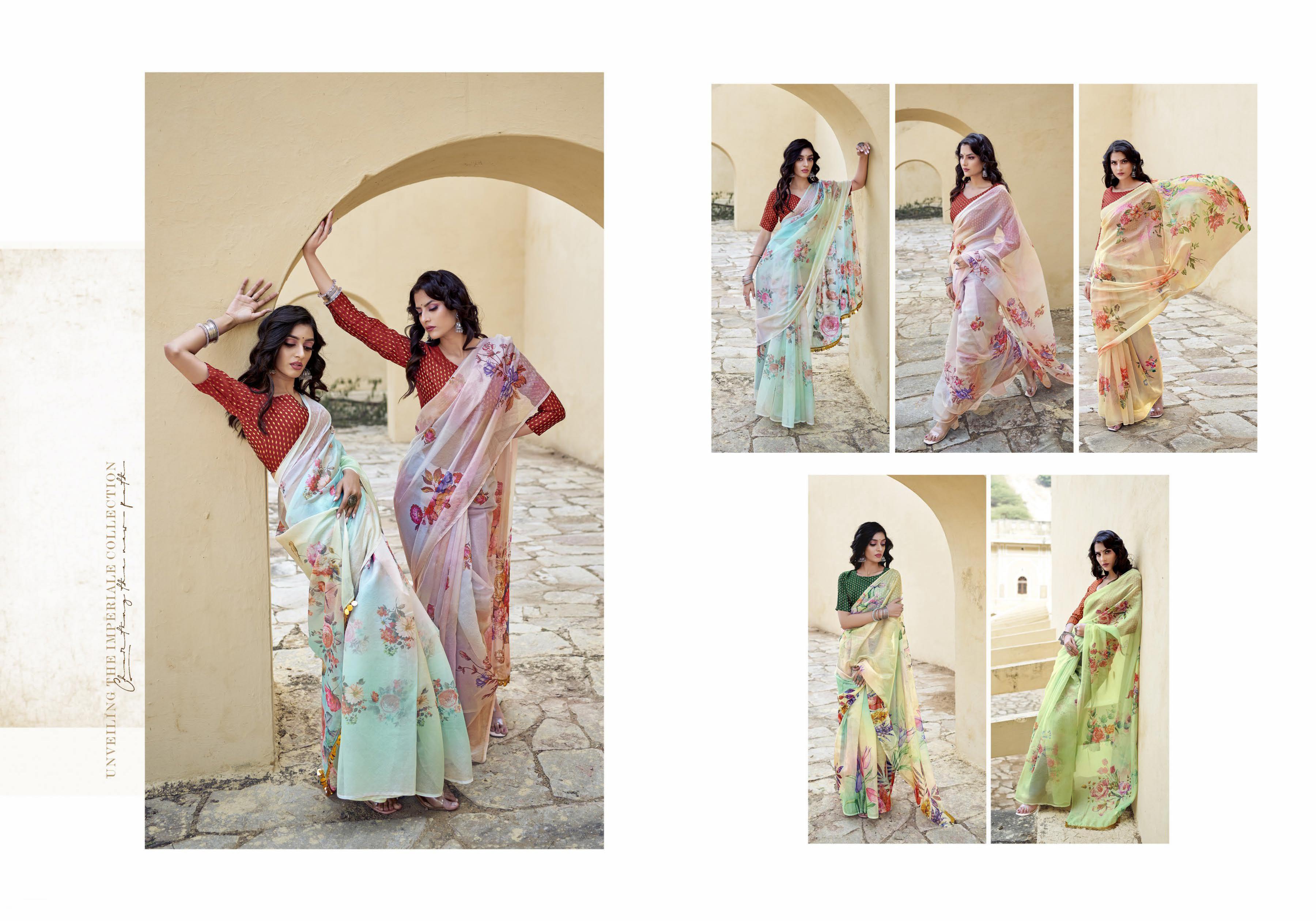 Ynf Taatini Fancy Wear Organza Saree Catalog