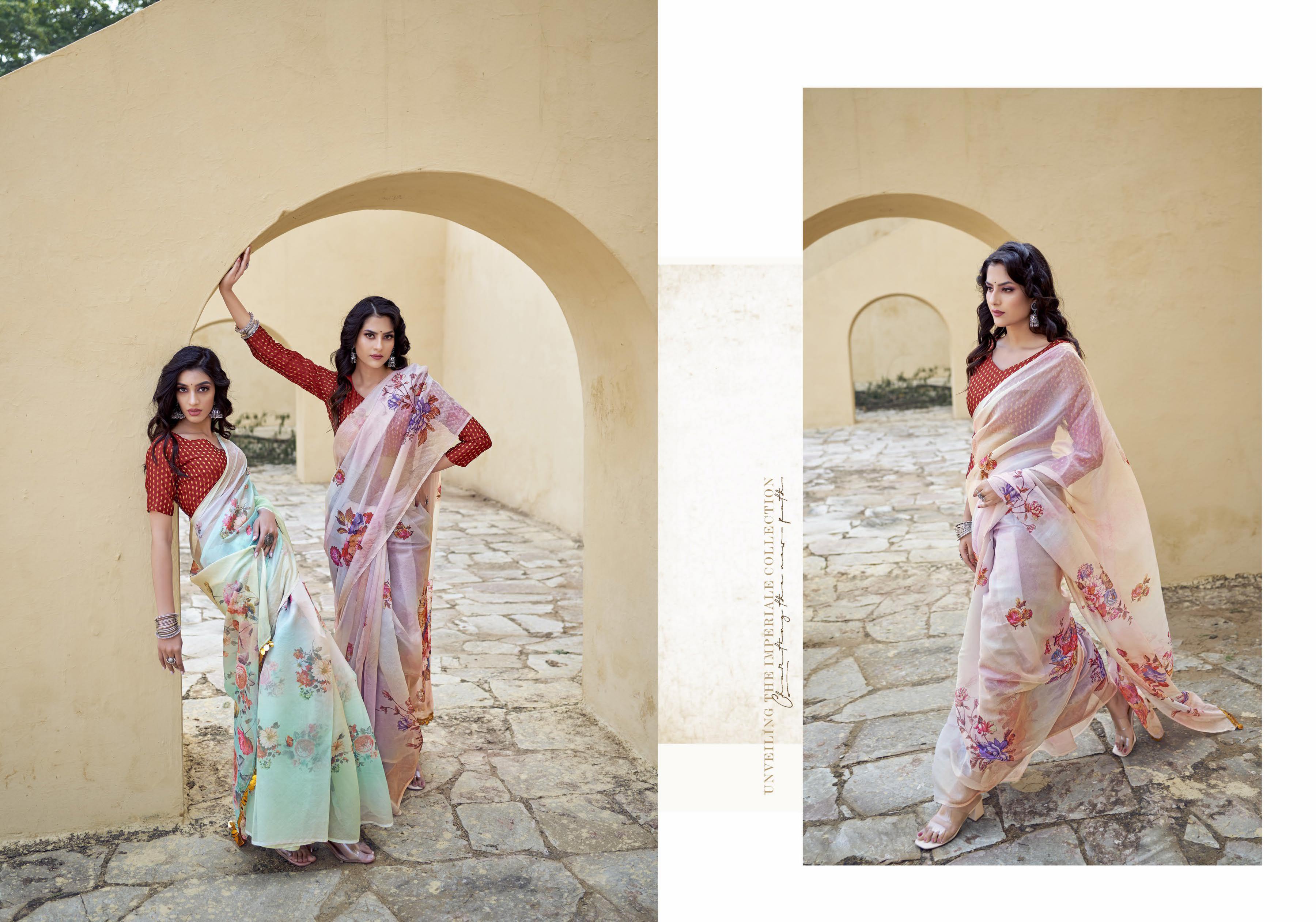 Ynf Taatini Fancy Wear Organza Saree Catalog