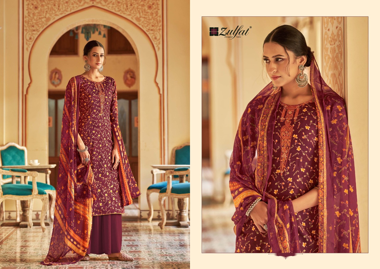 Zulfat Natasha Pure Jam Cotton Dress Meterial For Daily Wear Catalog