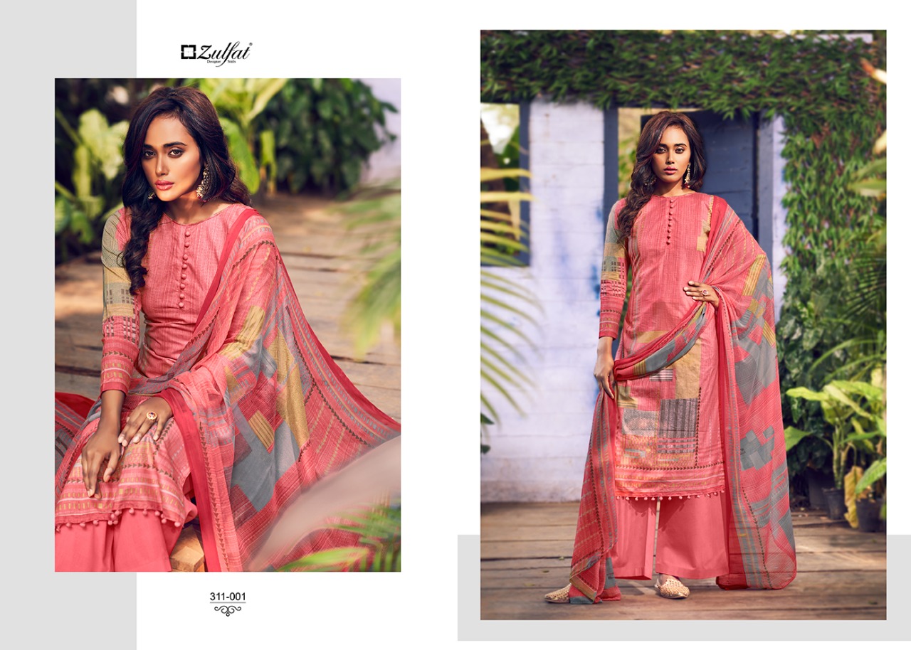 Zulfat Navika Exclusive Wear Digital Cotton Dress Material Catalog