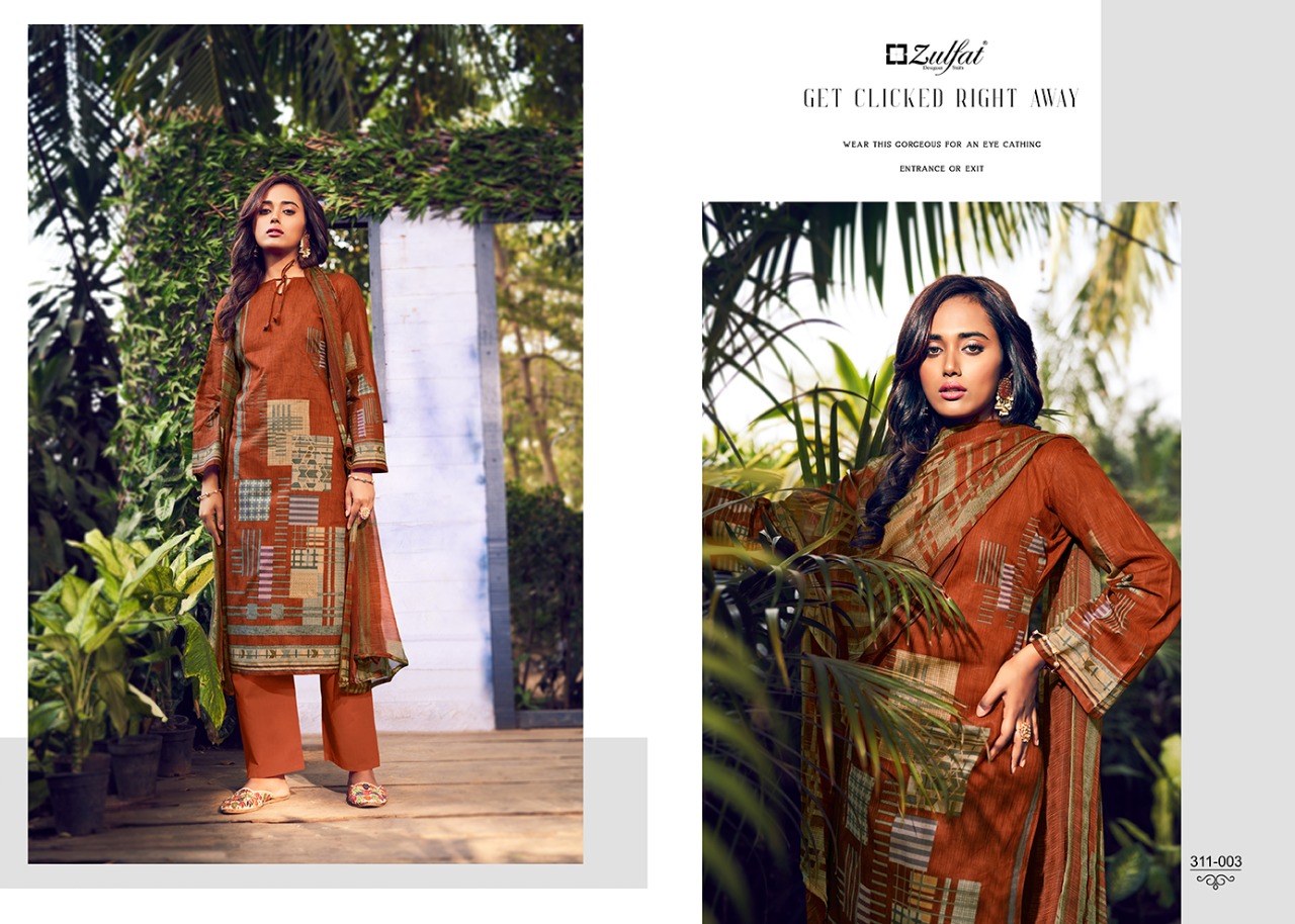 Zulfat Navika Exclusive Wear Digital Cotton Dress Material Catalog