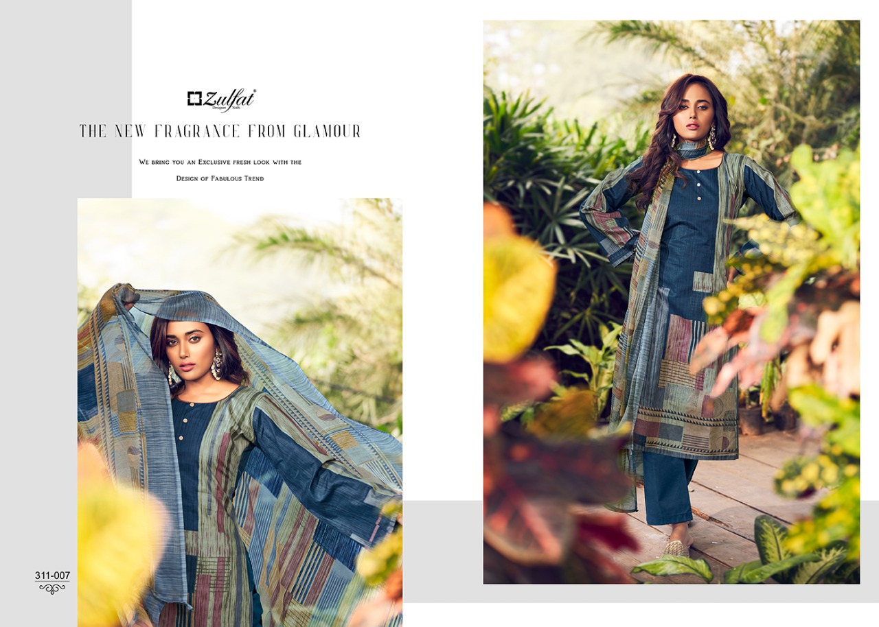 Zulfat Navika Exclusive Wear Digital Cotton Dress Material Catalog