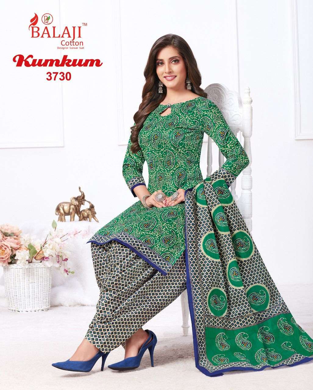 Balaji Kumkum  vol 26 Regular Cotton Dress Material Catalog 