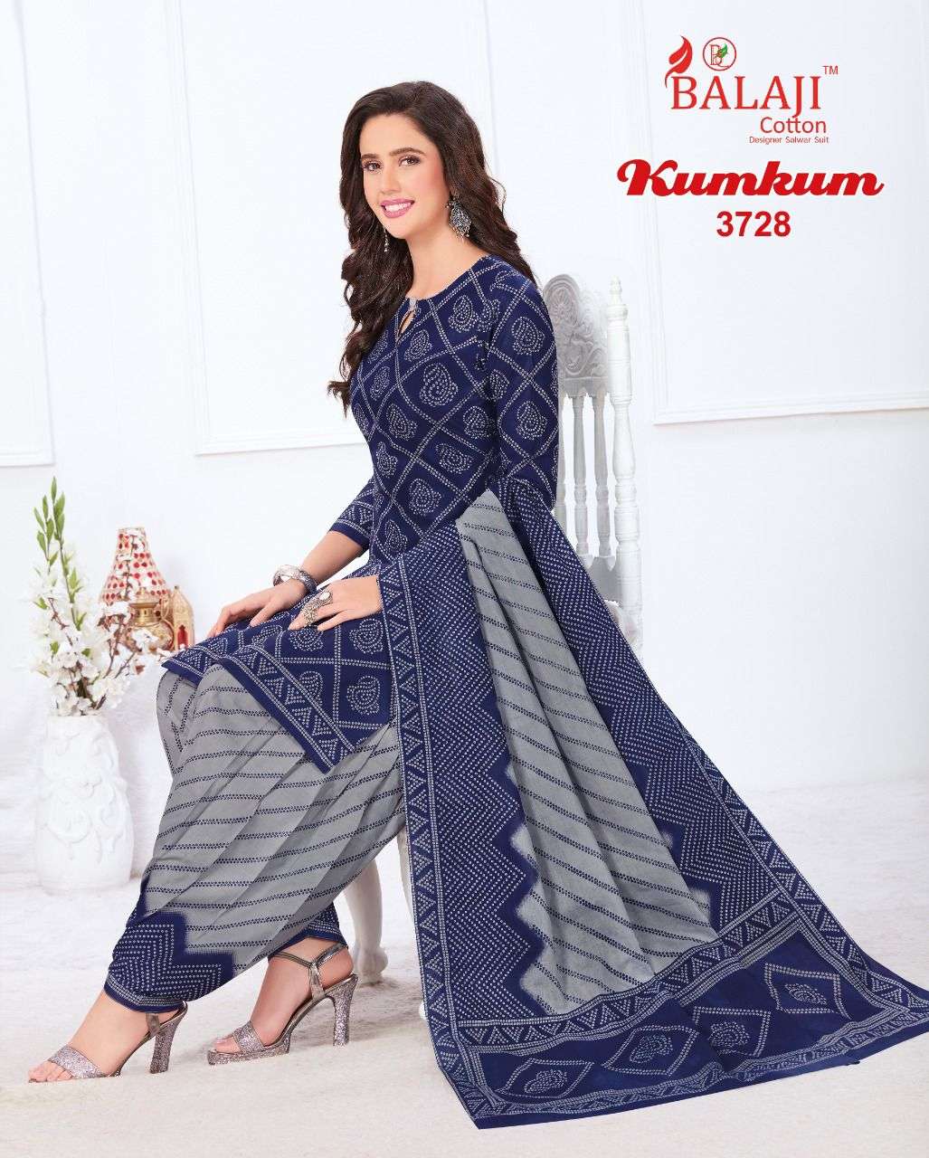 Balaji Kumkum  vol 26 Regular Cotton Dress Material Catalog 