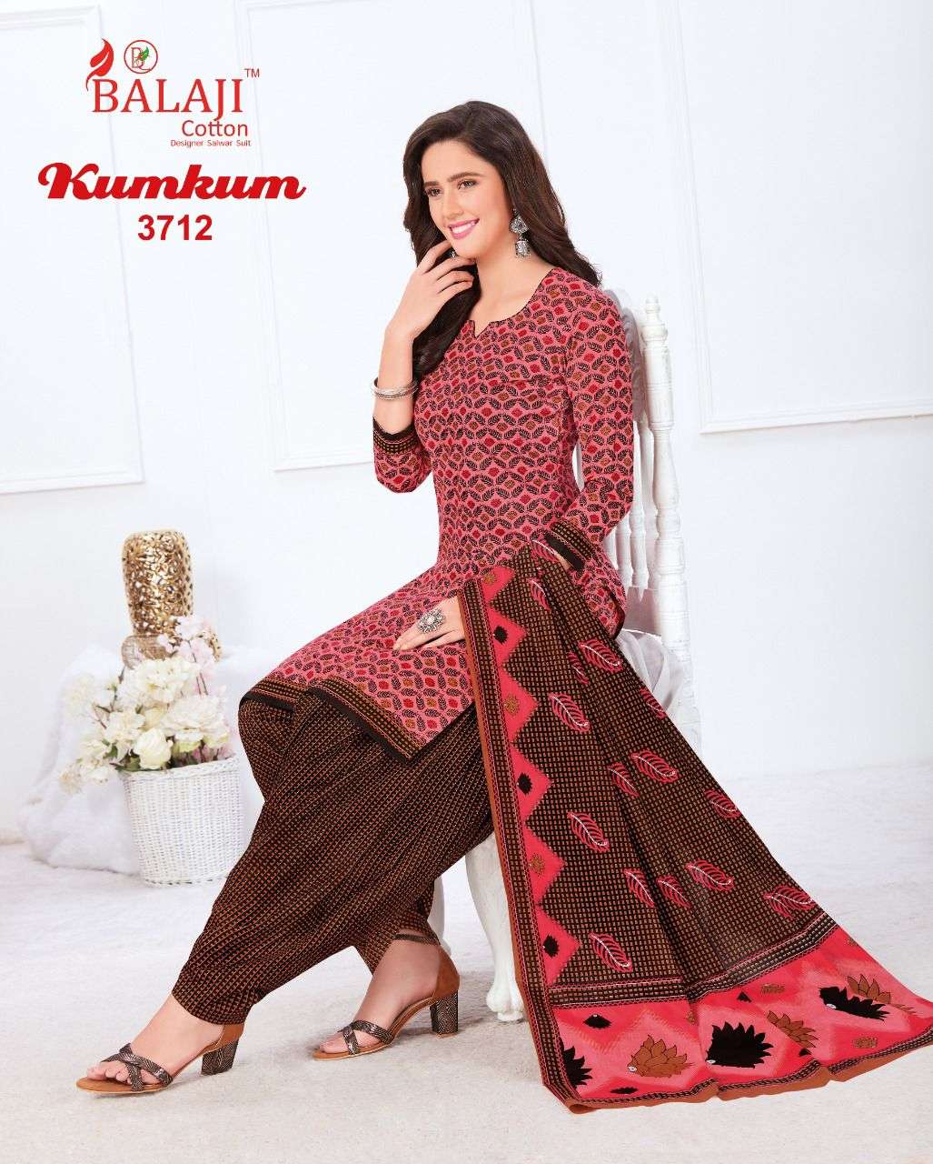 Balaji Kumkum  vol 26 Regular Cotton Dress Material Catalog 