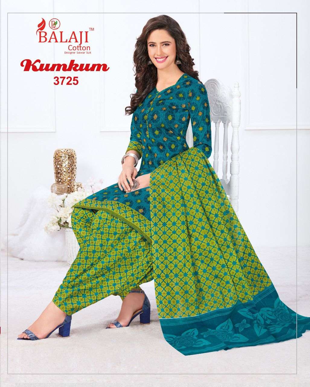 Balaji Kumkum  vol 26 Regular Cotton Dress Material Catalog 
