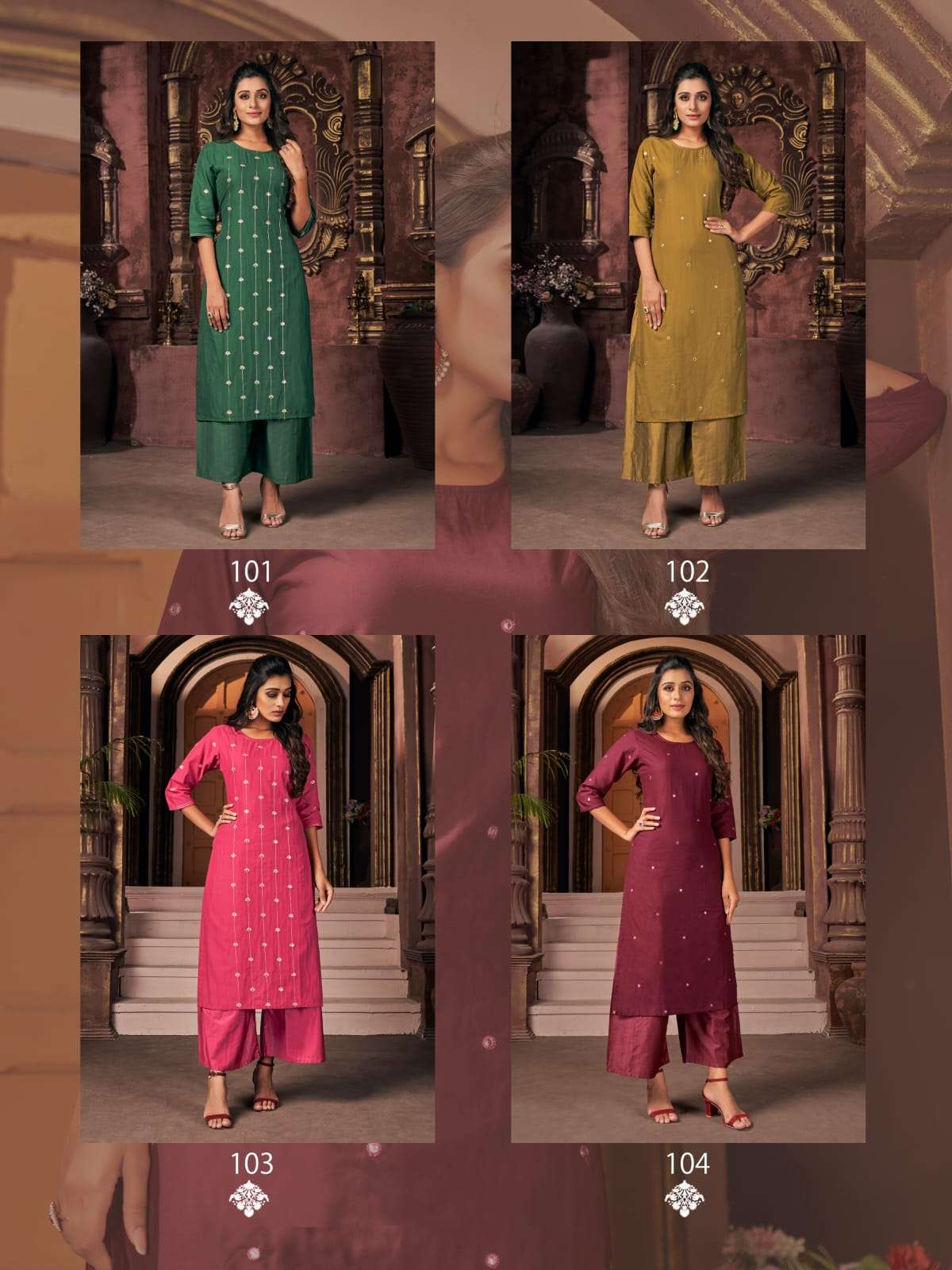 Banwery Srivalli Cotton Ethnic Kurti With bottom catalog
