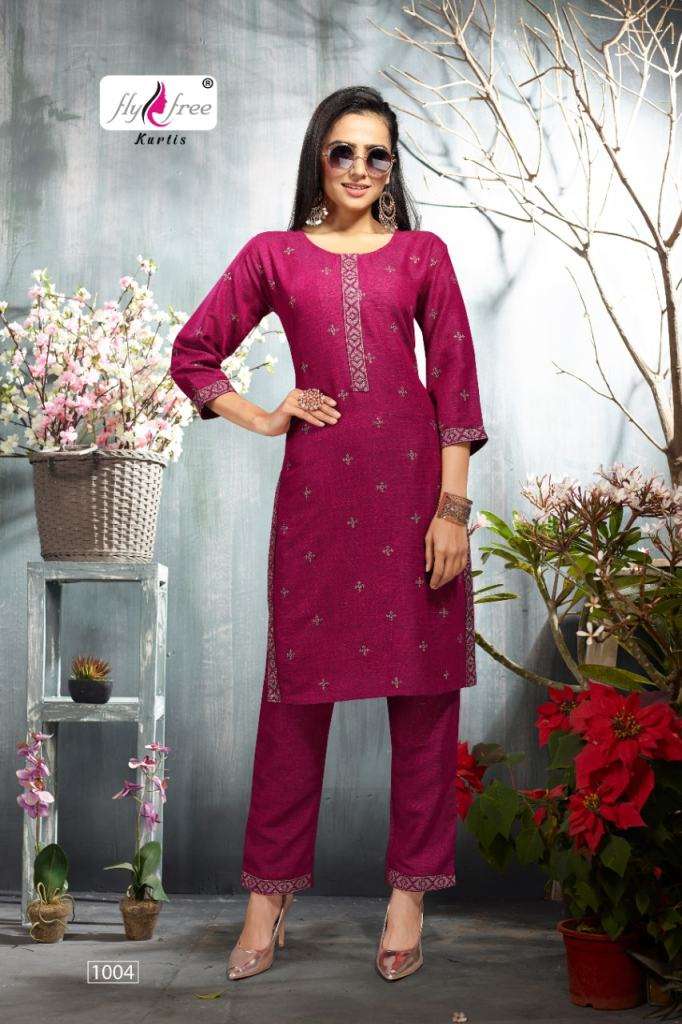  Fly Free Saloni Rayon Kurti with  bottom  Catalog