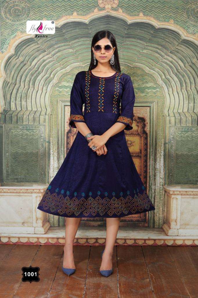 Fly Free Sweet Anarkali Kurtis Catalog