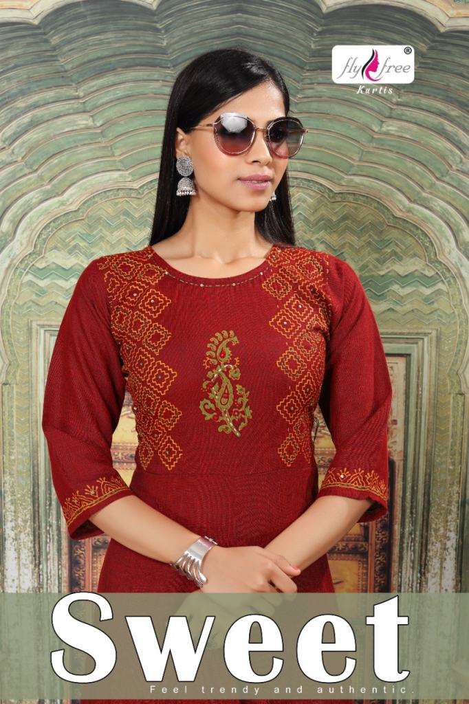Fly Free Sweet Anarkali Kurtis Catalog