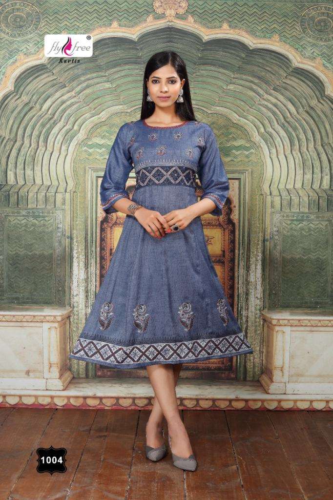 Fly Free Sweet Anarkali Kurtis Catalog