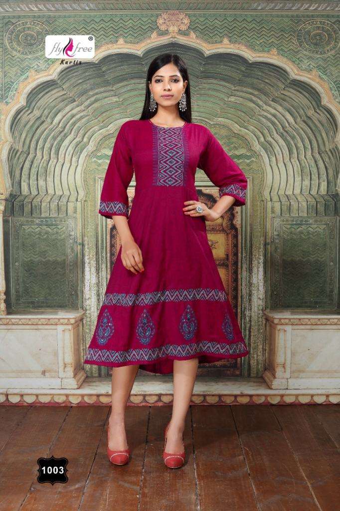 Fly Free Sweet Anarkali Kurtis Catalog