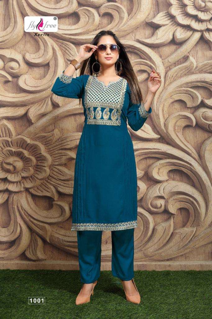 Fly Free Venture Kurti with Bottom Catalog