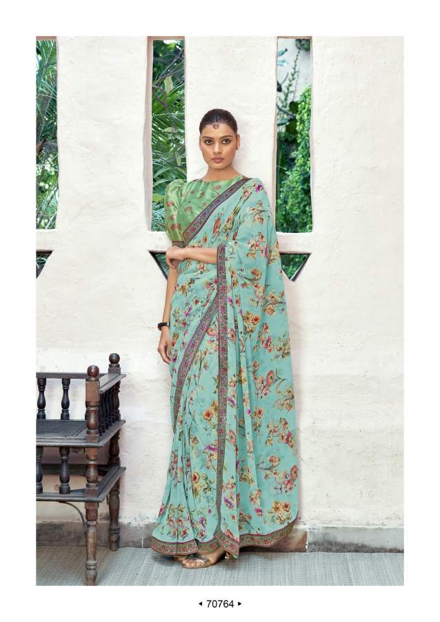 Shangrila Kaalini Fancy Wear Georgette Saree Catalog