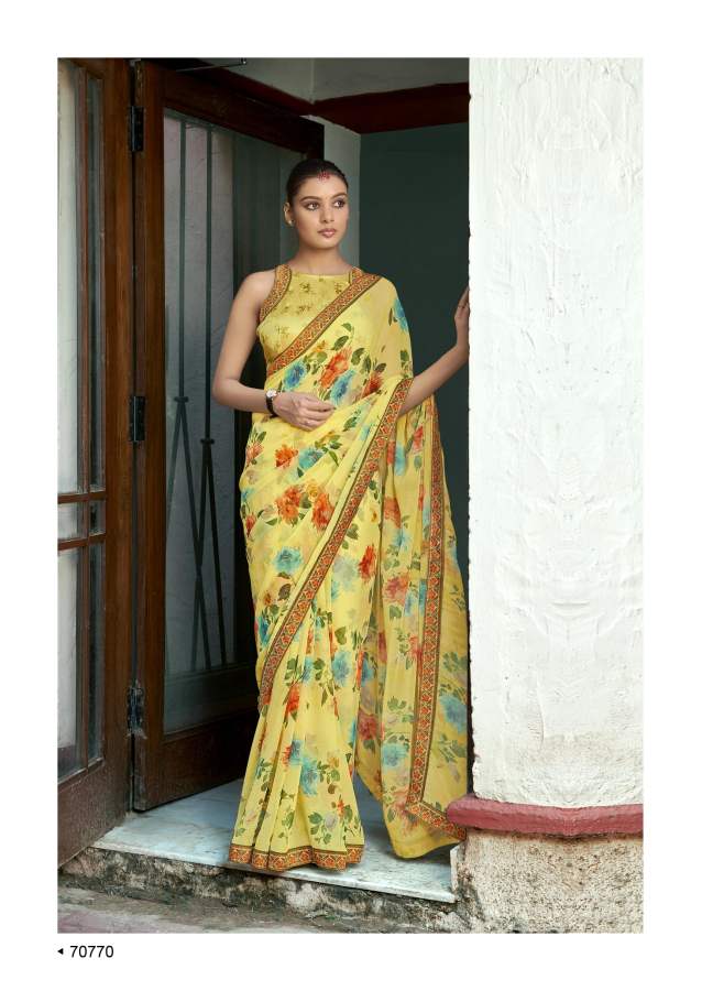 Shangrila Kaalini Fancy Wear Georgette Saree Catalog