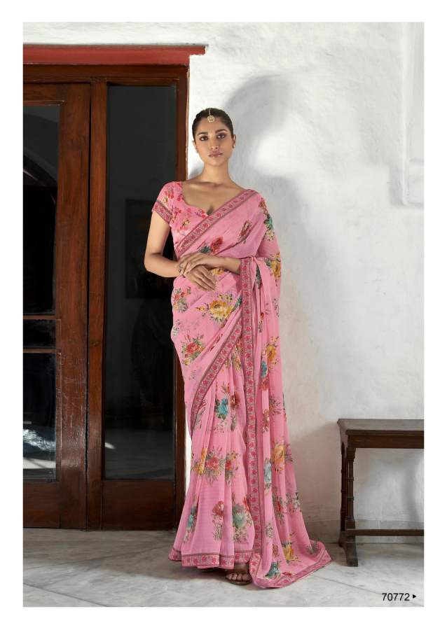 Shangrila Kaalini Fancy Wear Georgette Saree Catalog