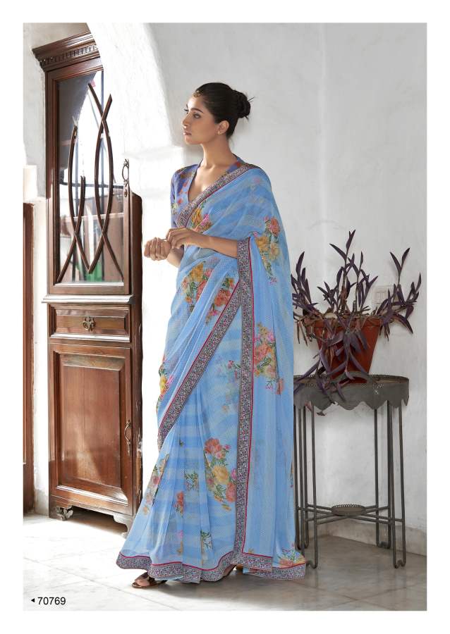 Shangrila Kaalini Fancy Wear Georgette Saree Catalog