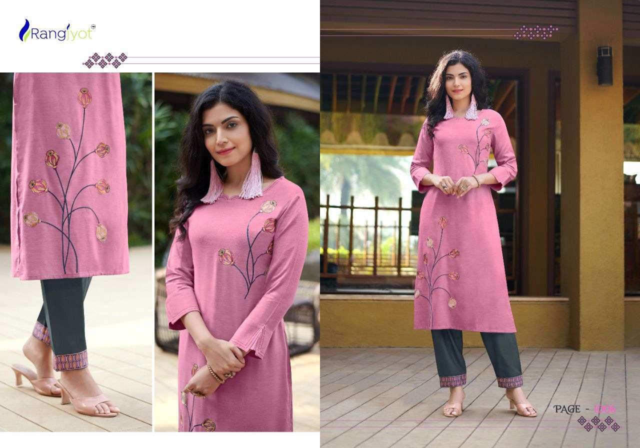 Rangjyot Jasmin Vol 1 Festive Wear Kurti With Bottom Catalog