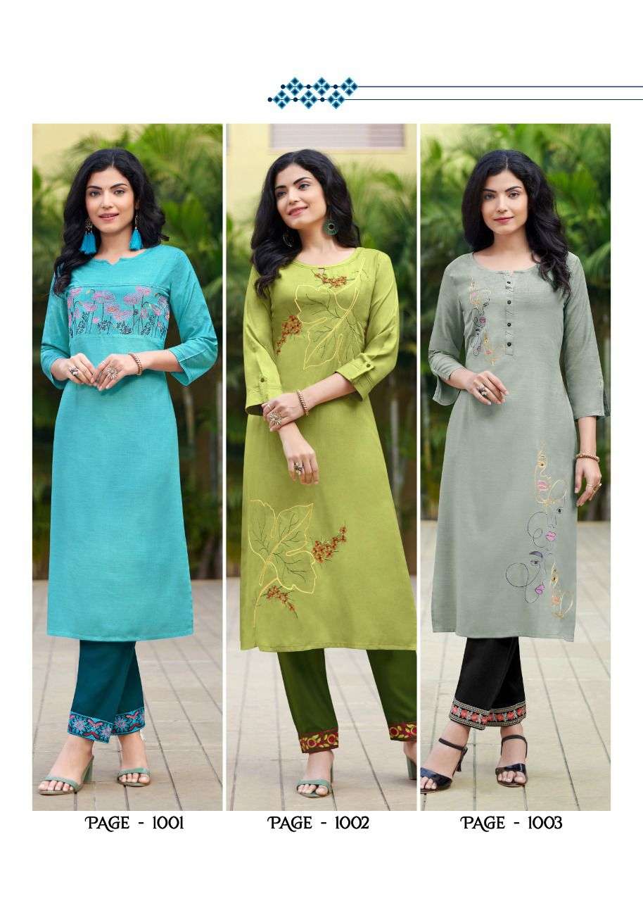 Rangjyot Jasmin Vol 1 Festive Wear Kurti With Bottom Catalog