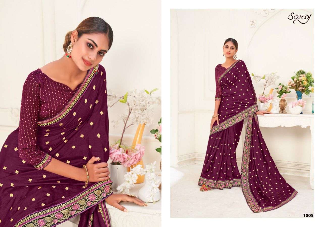 Saroj Tamanna Festive Wear Khumari Silk Sarees Catalog