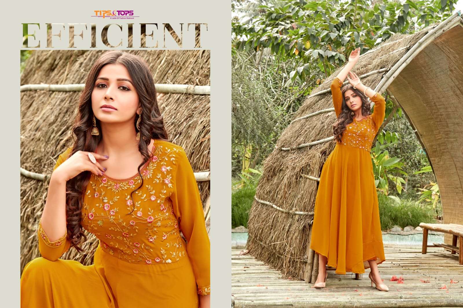 Tips & Tops Cindrella Designer Georgette Party  Kurti catalog 
