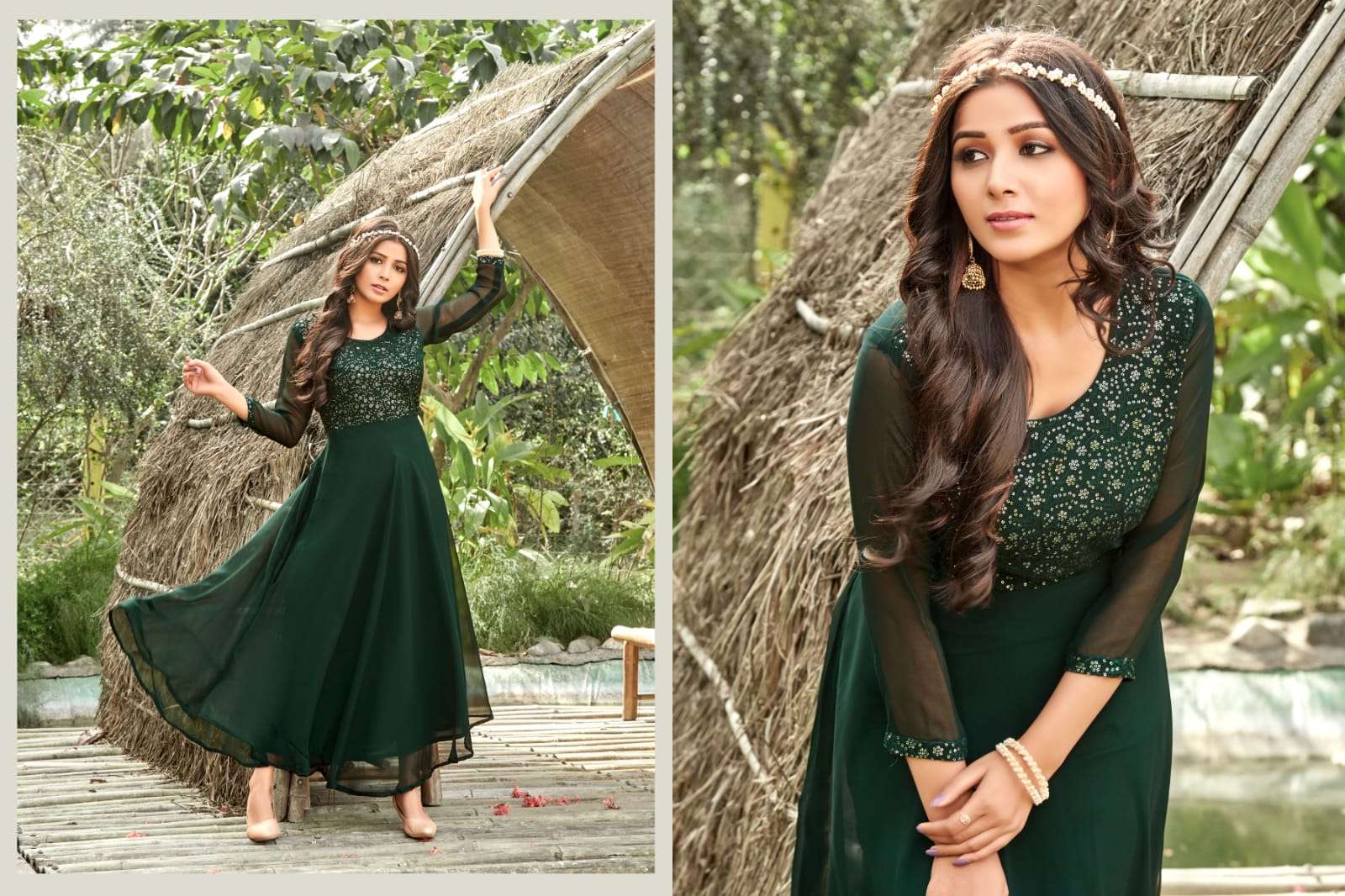 Tips & Tops Cindrella Designer Georgette Party  Kurti catalog 