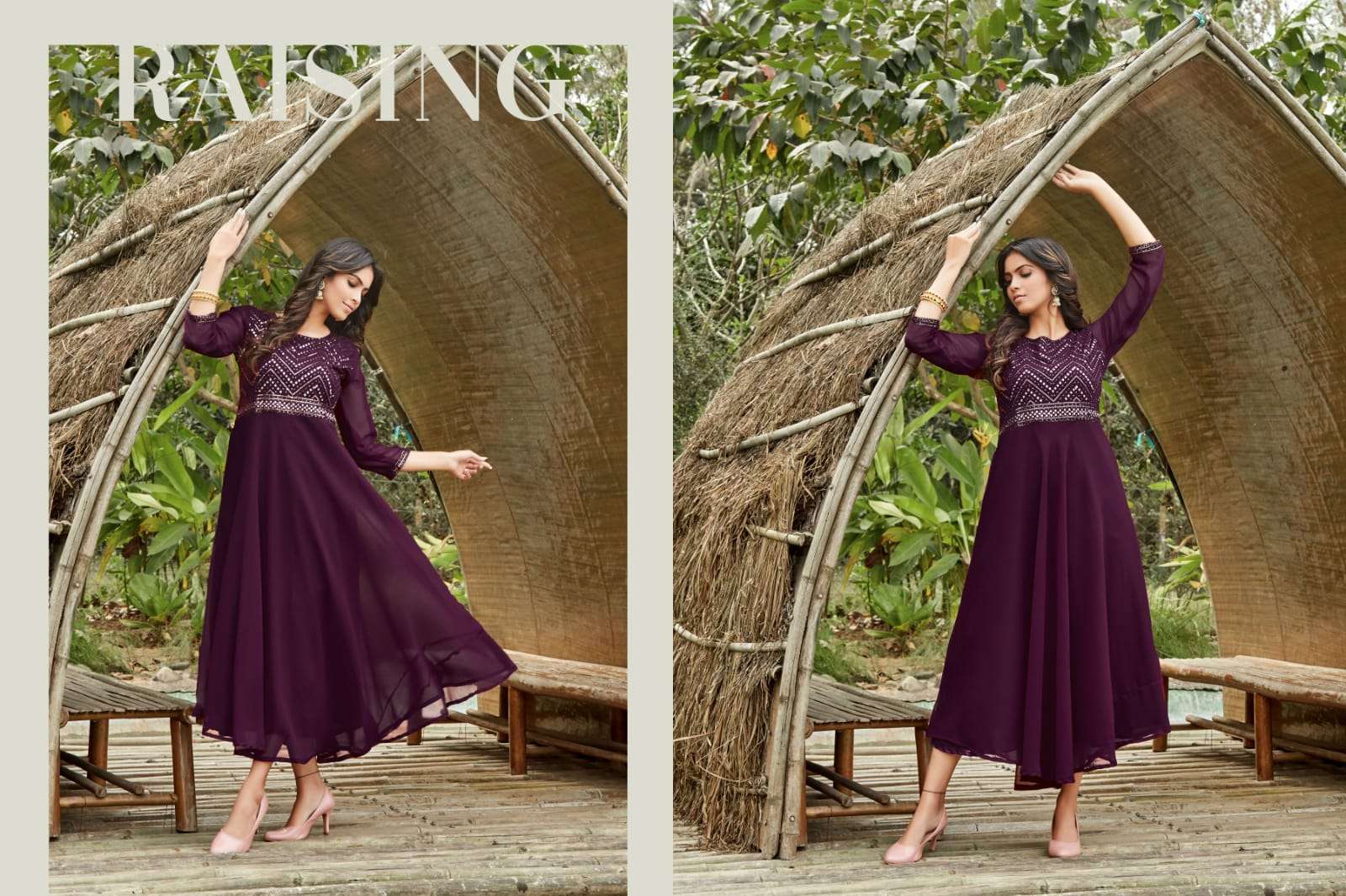 Tips & Tops Cindrella Designer Georgette Party  Kurti catalog 